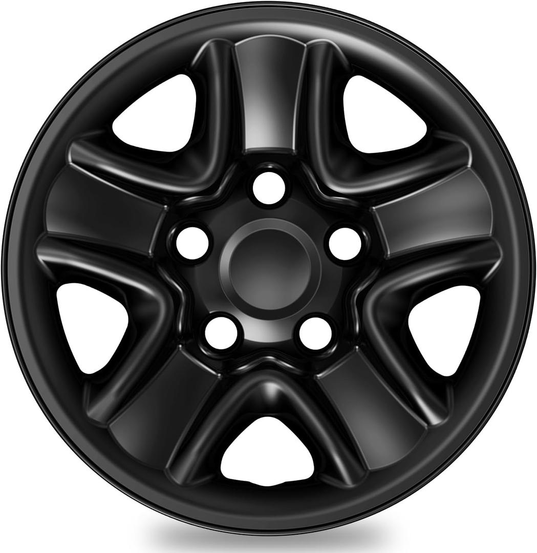 TangMiGe 4-Pack Wheel Skins Compatible with Toyota Tundra 2007-2021, 18 inch 18", Hubcap Wheel Cover (Black Color)
