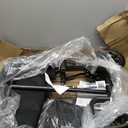 Medline Durable Folding Steel Transport Wheelchair with Swing-Away Footrests, 19-Inch Seat Width, Black Frame, Black Upholstery