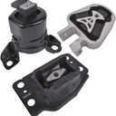 3Pcs Engine Mount Set Replacement for 2013-2020 Ford Fusion 2.5L Automatic Motor Mount Kit Part#A5603, A5710, A5606, 6G9Z6068A, BG9Z6068A, DG9Z6038H, DP5Z6068A