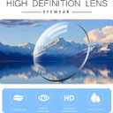 Rimless Clear Bifocal Reading Glasses Blue Light Blocking Readers for Men and Women Unisex Eyewear Far Near Dual-Use Lightweight Magnifying Anti Glare UV Digital Reduce Eyestrain Fashion Eyeglasses (Black)