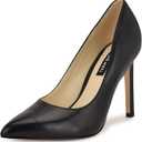 Nine West Women's Tatiana Pump, Black Leather, 6