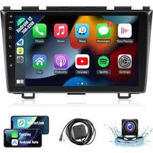 Naifay Android Car Stereo for Honda CRV 2007 2008 2009 2010 2011 Radio, 9inch Touch Screen for CRV Radio with Carplay Android Auto Bluetooth GPS WiFi FM SWC Mirrorlink Camera Naifay Android Car Stereo for Honda CRV 2007 2008 2009 2010 2011 Radio, 9inch Touch Screen for CRV Radio with Carplay Android Auto Bluetooth GPS WiFi FM SWC Mirrorlink Camera