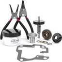 Mixer Worm Gear Kit Compatible with Kitchenaid Whirlpool 5qt 6qt Mixer Gear Parts Replacement,9706529 9709511 9703337 9709231 Worm Follower Gear Kit