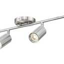 FEMILA 3000K LED Track Lighting, 53" Modern Track Lighting Kit, Come with Bulbs, Brushed Nickel Finish, GU10 Base, 4FS84TL-6 BN