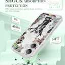 Dibrell for iPhone 16 Case, [Full Camera Protection] [Not Yellowing] [Military-Grade Drop Protection] Cute Clear Slim Shockproof Protective Phone Cover for Women Girls 6.1", Liberty Land/Grey