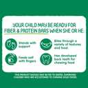 HAPPYTOT Organics Fiber & Protein Soft-Baked Oat Bars Toddler Snack Apple & Spinach, 0.88 Ounce Bars, 5 Count Box (Pack of 6) (EXP 01/26/27)