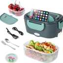 Unichild Electric Lunch Box Food Heater for Adult, 1.5L Large Capacity Heating Bento Box, Portable Food Warmer Lunch Box for Office,Car & Truck