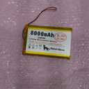 3.7V 126090 8000mAh LiPo Battery, 1S 3C Rechargeable, Micro JST 1.25 Connector, Dual Protection Board, 1 Pack