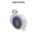 3 x Retractable Clothesline Indoor Outdoor Clothesline - Clothes Line Retracting Indoor Outdoor Laundry Line - Wall Mounted Heavy Duty Windproof Non Sag Non Slip RV Clothing Clothes Drying Rack (Circle Black)