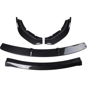 Bumper Lip Front Spoiler Wing Fit for 2015 2016 2017 2018 2019 2020 2021 2022 2023 Dodge Charger SRT RT GT SXT, Carbon Fiber Black