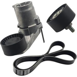 AMCC Drive Tensioners Timing Belt Kit Compatible with BMW N55 F02 740Li 2012 2013 2014 2015 3.0L Replaces: 11288604266, 11288604267  11287628661