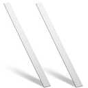 Zonon 2 Pcs 6061 Aluminum Flat Bar 1/8 Thickness x 1'' Width x 36'' Length General Purpose Plate Metal Aluminum Bar