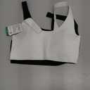 Hanes Girls' Bonded Comfort Bra 2-Pack (Large, White/Black)