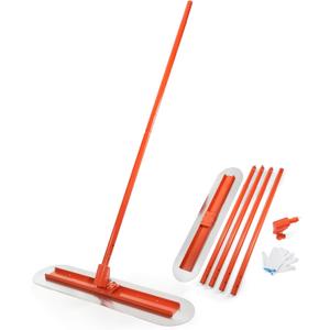 BEAMNOVA Bull Float Concrete Tools with 48 * 12 Inches Stainless Steel Scraper Concrete Trowel 181 in Cement Extension Rod Concrete Finishing Tools Kit