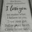 SRSZHIYUE Before You Leave This Home Sign 16"11" Laundry Room Wall decor Dining Room Kitchen Plaque Modern Inspirational Positive for Living Room House Wall Hanging Art (Black)