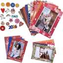 BETTSTATION 4x6 Magnetic Picture Frames for Refridgerator, 20pcs Colorful Magnet Photo Frame for Fridge Holds for Instax Mini 3.5x5 Photos Note Schedule Holder for Home Office School Lock Stroage