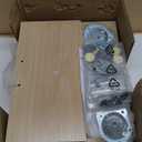 LAATOOREE Nightstands Set of 2, Small Side Table, Bedside Table with Fluted Door, Solid Wood Feet; Modern Mid-Century End Table for Bedroom, Small Space (Natural)