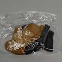 EXPAWLORER Anti Slip Dog Socks to Prevent Licking Paws, Dog Shoes for Hot Pavement, Dog Booties for Small Medium Large Senior Dogs, Traction Control Boots & Paw Protectors for Hardwood Floors (Small (4 Count), Khaki)