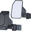 Universal Offroad UTV Rear View Side Mirror for Pioneer Polaris 900 1000 Kawasaki Can Am John Deere with 1.6" - 1.85" Roll Cage Bar Break Away Adjustable Arm - 1 Pair Set (Left & Right)