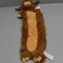 Brown Highland Cow Microwavable & Weighted Stuffed Animals - Unscented Heatable Plush Doll, Cute Cow Plush Toys Gifts for Girls Boys and Kids, Happy Fuel