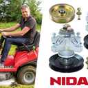 2 Pack 918-04129 Spindle Assembly with 756-04129B Idler Pulley Replaces Cub Cadet 618-04129B, 618-04129, 918-04129B, 918-04129A, 618-04129A for Cub Cadet LT1050 LT1024 SLT1554 50" 54" Deck