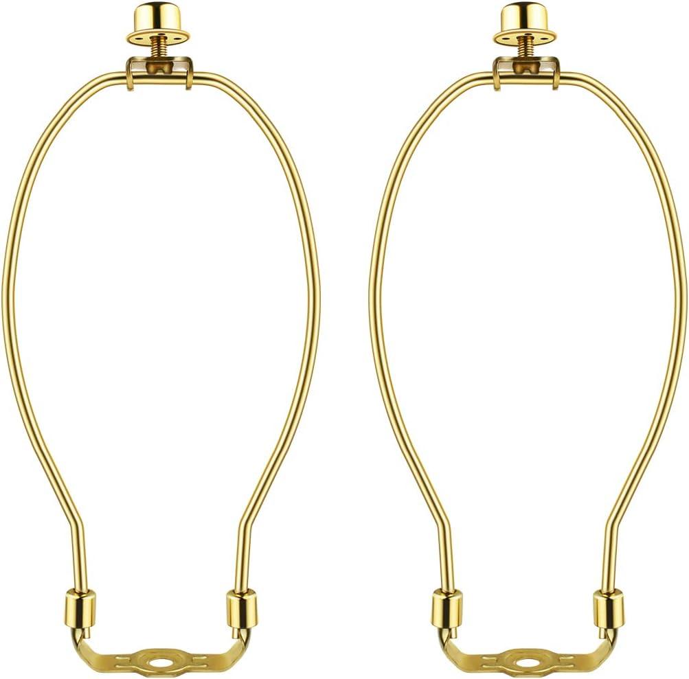 2 Pcs 9Inch Lamp Shade Harp Holders Detachable Lamp Shade Bracket