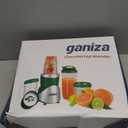 Ganiza Smoothie Blender, 900W Blenders for Shakes and Smoothies, 15-Piece Personal Blender and Grinder Combo for Kitchen, Smoothies Maker with 4 BPA-Free Portable Cup, Nutritious Recipe