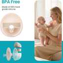 Paruu P16 Replacement Full Set Collector Cup, Only Compatible with P16 Wearable Breast Pump (150ml, 24mm Flange), Original AccessoriesNude, 1 Set