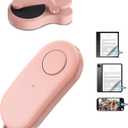 Remote Control Page Turner for Kindle Paperwhite Oasis Kobo eReaders,Kindle Clicker Page Turner Accessories for iPhone,iPad, Android Tablets Reading Novels,Camera Video Record&Shutter Selfie (Pink)