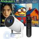 Electric FocusMagcubic Mini Projector 4K Support, Portable Projector with WiFi 6 and Bluetooth 5.4, Smart Proyector, 5W Soundbase Speaker, 180 Rotation for Home Theater HY300 Ultra