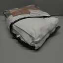 IHOUSTRIY Ruffle Duvet Cover Queen Size,100% Washed Microfiber 3pcs Bedding Duvet Cover Set, Shabby Chic Farmhouse Duvet Cover and Pillow Shams, Zipper Closure & Corner Ties, Easy Care, White - Queen