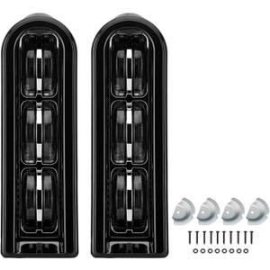 LKV Motorcycle Rear Saddlebag LED Light Inserts Support Tail Lights Filler Panel Lights for Harley Touring FLHTCU FLHTK FLTRU Road King Electra Glide 2014-2022 (Black)