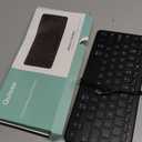 Bluetooth Keyboard, Ultra-Slim Wireless Keyboard for iPad, Rechargeable Ergonomic Computer Keyboard for iOS, Android, Windows PC Tablets Phone, Black