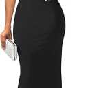 Women's Elegant Sleeveless Off Shoulder Bodycon Long Formal Party Evening Dress(6P)