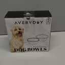 AVERYDAY 48oz Stainless Steel Dog Bowls Set, 2 Pack for Replacement Dogs Bowl Stand, 6 Cups Metal Dog Bowls, 8 Inch Medium Large Dogs Water Bowl for Raised Feeder with Opening 7.24-7.48."