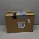 5 Pack Stackable Storage Bins with Lids, White Plastic Storage Container with Clear Lids, Clear Display Case with Magnetic Door for Purse, Handbag, Figure, Collectibles, Doll, Bag, 14.2"x8.66x10.6"