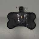 Sosoport Dog Poop Bag Holder Dispenser Reusable Leash Attachment for Convenient Waste Collection for Walking Outdoor Pet Accessory Black Pack of 2