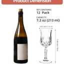 UMEIED 12 Pack 7.2oz Wine Glasses, Small Stemware for Red Wine, Port, Sherry, Dessert Wine, Crystal Clear Classic Glass Goblets Elegant Glassware for Restaurants, Bars, Home Use