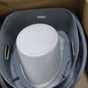 VEVOR RV Toilet for Camping, Portable Toilet with 1.3 Gal Detachable Inner Bucket & Removable Paper Holder, Commode with Dual Lids, Travel Toilet for Outdoor Camping Car Long Road Trips