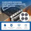 4Pcs W11517331 Gas Range Surface Burner Knob Compatible with Whirlpool Stove Models WEC310S0LS1 WEC310S0LS2 YWEE515S0LS0 YWEE515S0LS1, Replaces W11117415 W10850027 W11458840