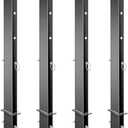 TOPTGO 30" Trailer Pipe Stake, 4 Pack Heavy-Duty Adjustable C Channel Pipe Stakes for Flatbed Trailer Hauler