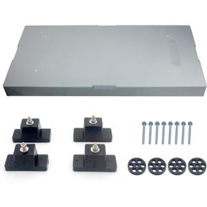 Mini Split Pad 18" W*38" L*3" H Inch Anti Vibration Paver Pads for HVAC Accessories,Air Conditioner Thick Rubber Isolation Mat Shock Absorbing Base for Condenser Units Heat Pump System(Gray)