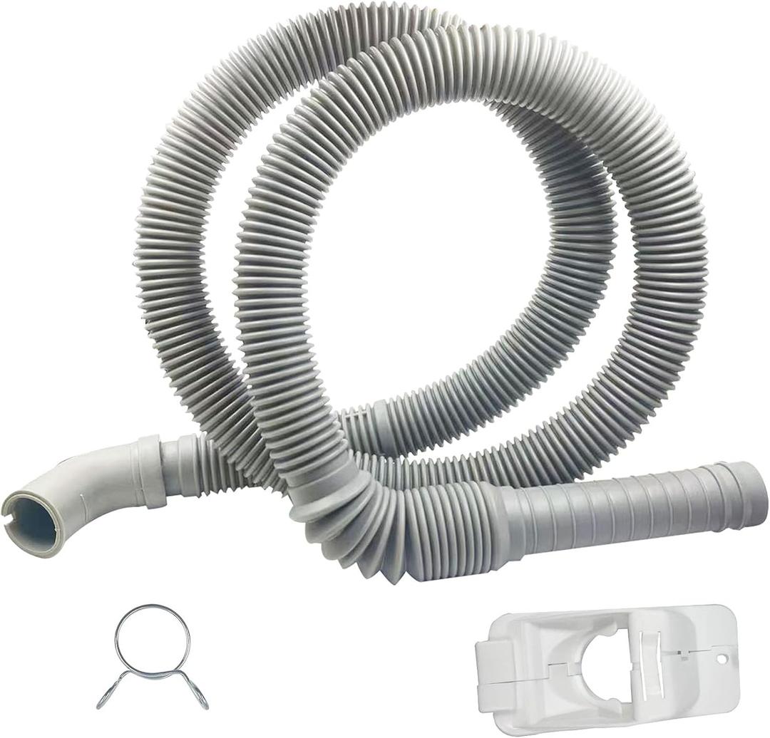 AEM73732901 Washer Drain Hose for LG Kenmore, Washing Machine Drain Hose Replacement, Replaces Parts Number AEM73732901 AEM74053001 MEGJ62685201 2702257 PS8749199 PS8749199