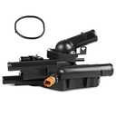 WMPHE Engine Coolant Thermostat Housing Assembly Replacement for 256002G600 Compatible with 2008-2010 Hyundai Sonata/Kia Rondo, 2009-2010 Kia Optima 2.4L