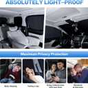T TGBROS Windshield Sun Shade for Toyota 4Runner 2010-2024 Car Window Shades Thicken UV Block and Blackout Privacy Foldable Sunshades 8PCS Accessories Keep Cool Sun Visor Covers