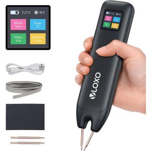 VLOXO Battery Spot Welder, Battery Welder 99 Gear Adjustable Handheld Spot Welder with LCD Screen Automatic and Manual Modes Portable Spot Welding Machine for Welding Nickel Strips and Iron