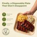 Koala love Palm Leaf Plates Bamboo Disposable Square 10 inch 200 Bulk Party Pack Elegant Sturdy Design Better Than Paper and Plastic Plate (KoalaLove -PLP-10IN-200-Plates)