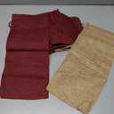 Beaupretty 12Pcs Reusable Wine Bottle Bags Drawstring Pouches and Natural Colors for Parties and Festivals Durable Imitation Wine Tote Bags