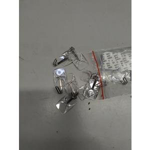 15 Small Hooks+30 Removable Strips, Clear Wire Hanger Hooks, Damage-Free Utility Hooks, Heavy Duty with Adhesive Strips, No Tools Wall Hook for Hanging, Value Pack