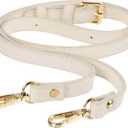 uxcell Purse Strap, Leather Adjustable Replacement Strap for Women's Crossbody Handbags Bag, 0.6" Wide, 41-51" Long (Beige)